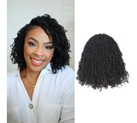 Toyotress Yanky Twist - Pelo de ganchillo - 8 paquetes de 10 pulgadas (30 mechones por pieza) esponjoso de primavera Mini Twist Passion Twist, cabello trenzado de ganchillo preenlazado marrón medio