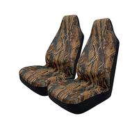 TOYOUN Fundas Asientos Coche Universal Delantero | Juego de Protector Asiento Coche Impermeables de 2 plazas | Fundas para Asiento de Respaldo Alto | Camuflaje Clásico, Montaje Sencillo |