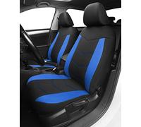 TOYOUN Fundas Asientos Coche Universal Delanteros de Poliéster Fundas Asientos Delanteros Coche para Conductor y Copiloto de Cerdito de Accesorios Automóvil 2 Plazas,Azul