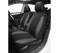 TOYOUN Fundas Asientos Coche Universal Delanteros de Poliéster Fundas Asientos Delanteros Coche para Conductor y Copiloto de Cerdito de Accesorios Automóvil 2 Plazas,Gris