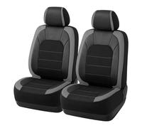 TOYOUN Fundas de Asiento de Coche de Piel sintética, 2 Asientos Delanteros, Ajuste Universal para Coches, Camiones, SUV, Furgonetas, Compatible con Bolsa de Aire, Protector de Asiento Antideslizante