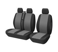 TOYOUN Fundas de asiento de furgoneta de dos tonos, ajuste universal para la mayoría de furgonetas, camiones, funda de asiento delantero de coche individual y doble para asiento de conductor y asiento