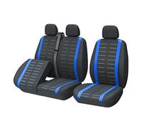 TOYOUN Fundas para Asientos de Furgonetas y Camiones de 1 + 2 (3 plazas), Fundas Asientos Coche Universales, Protector Funda Asiento Coche Delantero, Azul