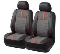 TOYOUN Fundas Protectoras para Asientos Delanteros clásicos, en Cuero PU, Juego de Fundas para Asientos Delanteros, universales, compatibles con Bolsa de Aire