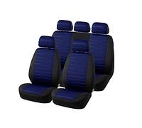 TOYOUN Juego de Completo Fundas Asientos Coche Universales para Delantero y Trasero Protector Asiento Coche Airbag Compatibles Funda Coche Asientos 5 plazas Fundas Asientos Accesorios Automóvil, Azul