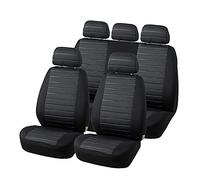 TOYOUN Juego de Completo Fundas Asientos Coche Universales para Delantero y Trasero Protector Asiento Coche Airbag Compatibles Funda Coche Asientos 5 plazas Fundas Asientos Accesorios Automóvil, Gris