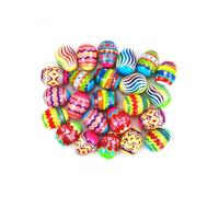 Toys 36 Plastic Printed Bright Easter Eggs for Easter Hunts, Class Prizes, Stuffing and Party Favors