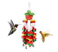 Toys - Fun Bird Cage Accessories for Chewing & Climbing | Durable Pet Supplies for Beak Grinding & Play | Suitable for Parakeets, Cockatiels, Cockatoos, African Greys, Finches & Lovebirds