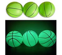 Toys+ Mini pelotas de baloncesto inflables que brillan en la oscuridad, incluye bomba y aguja Magic Shot Pro Mini Hoop Baloncesto (Glowin in the Darkk, 6 unidades)