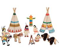 Gollnest & Kiesel – Muñecos articulados Campamento Indio 51911 – Muñecas flexión multicolor