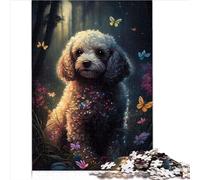 Toys Puzzle Caniche Mariposa Rompecabezas para Adultos 1000 Piezas Rompecabezas de Madera para Adultos Niños 14+ Lista de Deseos navideños con Papá Noel 1000 Piezas (50x75 cm)