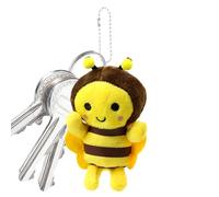 Toys SoftBee Soft ToyBee, Animal de Tela de remolque | Senderismo llaves en Barro con remolques para el interior Coches, Mochilas y portafuego