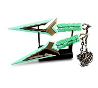 TOYS TOP WONDERS Figura 3D Replica KURONAMI NO Yaiba Valorant 16cm Verde Metal Soporte Expositor Decoracion Setup Gaming Merchandising Coleccionable