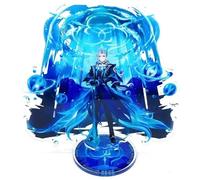 TOYS TOP WONDERS Figura Acrílica Coleccionable para Genshin Impact, Mini Stand de Escritorio, Personajes Teyvat (Furina, Xiao, Navia, Neuvillette) (Neuvillete)