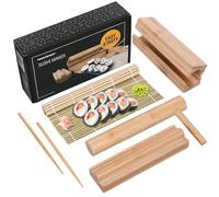 Toys4Boys Juego de Sushi - Roller Bazooka y Kit Con Alfombrilla de Bambú - Máquina Para Hacer Sushi 100% Bambú