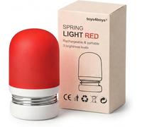 Toys4Boys Luz Nocturna Infantil Roja Para Dormir 620 nm- Lámpara de Noche Led Suave Para Mesita, Habitación de Niños o Bebés - Luz Quitamiedos Ergonómica Que no Interfiere Con la Melatonina