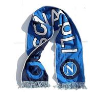 TOYSGIOCATTOLI ABCTEXILE - Bufanda oficial del Napoliii Jaquard - 140 x 20 cm aprox. Producto oficial autorizado con holograma, multicolor, talla unica