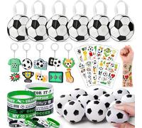 Toyssa Fútbol Relleno Piñata, Regalos Detalles Cumpleaños Niños con Bolsas Regalo Pelota Antiestres Pulsera Silicona, Futbol Regalos Fiesta Cumpleaños Infantil Artículos de Fiesta para Niños Niñas