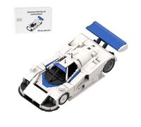 ToysWeltX Kit de coche de carreras japonés (1470 piezas) - Modelo modular de coche deportivo con motor extraíble, puertas que se abren, para exhibir y experimentar el proceso de construcción