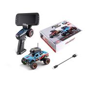 ToysWeltX WL 1/64 Escala APP Auto-Pairing Full proporcional FPV Mini RC Camión con cámara (control remoto + pantalla/RTR)