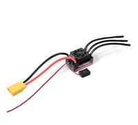 TOYTENSI 120A impermeable ESC sin escobillas, controlador de velocidad sin sensor LiPo 2-4S para coche RC 1/10, camión, buggy, Truggy, conectores XT90 presoldados y bala de 4.0 mm, MCU de 32 bits