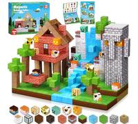 ToyUnited, 150 bloques de construcción magnéticos, cubos magnéticos apilables, juguetes sensoriales STEM y Montessori para niños pequeños de 3 a 12 años