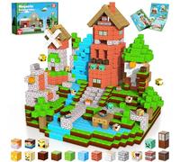 ToyUnited, 150 bloques de construcción magnéticos, cubos magnéticos apilables, juguetes sensoriales STEM y Montessori para niños pequeños de 3 a 12 años