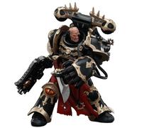 Toyverse JOYTOY 1/18 - Figura de acción Warhammer 40,000, Chaos Space Marines Black Legion Chosen with Bolt Pistol and Power Fist, Articulaciones Móviles Modelo de Personaje, 15 Años y Más