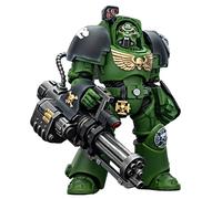 TOYVERSE JOYTOY 1/18 Figura de acción Warhammer 40.000, Salamanders Terminator 3 with Power Fist and Assault Cannon, Mobile Articulaciones Modelo de personaje, 14,3 cm, 15 años y mayores