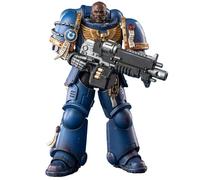 TOYVERSE JOYTOY 1/18 Figura de Acción Warhammer 40,000, Space Marine 2, Ultramarines Brother Chairon Collectors Edition, Articulaciones Móviles Modelo de Personaje, 15 Años y más