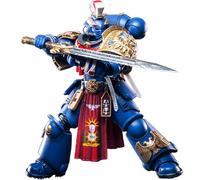 TOYVERSE JOYTOY 1/18 Figura de acción Warhammer 40.000, Space Marine 2, Ultramarines Relic Primus Armour con pistola de plasma y hoja de combate, articulación móvil, modelo de personaje de 15 años y