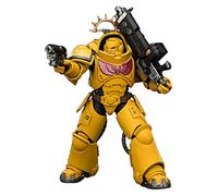 TOYVERSE JOYTOY Warhammer 40,000 Game Edition Imperial Fists Heavy Intercessor con rifle de perno pesado y pistola de pernos, figura de acción móvil 1/18, figura de acción móvil de 12,7 cm, figura