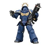 TOYVERSE JOYTOY Warhammer 40,000 Game Edition Ultramarines Heavy Intercessor con Rifle de Pernos Pesados y Pistola de Pernos, Figura de acción móvil 1/18, Figura de acción móvil de 12,7 cm, Figura
