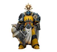 TOYVERSE JOYTOY Warhammer The Horus Heresy Imperial Fists Librarian Cónsul con hacha de fuerza y pistola de pernos, escala 1/18, figura de acción, modelo de personaje a partir de 15 años