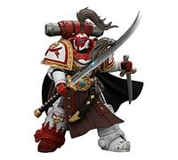 TOYVERSE JOYTOY Warhammer The Horus Heresy White Scars Hibou Khan Seeker of Atonement con Espada de energía El Aliento de la tormenta 1/18 Escala Figura de acción Modelo de Personaje a Partir de 15
