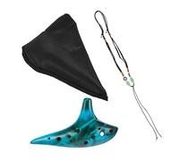 Toyvian 1 Juego 12 Ocarina de doce agujeros ocarina introductoria instrumento musical Música instrumentos musicales organos es alto do flauta práctica cerámica Blue