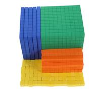 Toyvian 1 Juego Cubo de matemáticas de educación temprana Jugar Largo pequeño aprendiendo Bloquear manipulativos de matemáticas jardín de Infantes Bloques Bloque de números Eva