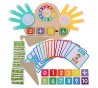 Toyvian 1 Juego de Bloques de conteo: Juguetes educativos para Contar - Contador de matemáticas portátil para niños pequeños Que enseña números, Suma y resta