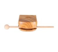 Toyvian 1 Juego De Material Didáctico De Madera Con Forma De Juguete Para Pequeños Pandereta Armónica Silbato Campanas Tambores Tapete Bloque De Templo De Madera Con Forma De