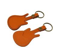 Toyvian 1 Juego Estuche de púa de Guitarra Protector de púa de Guitarra Anillas para llaveros Ukelele Funda de Guitarra Caja de Rejilla Soporte de Guitarra Pulsera