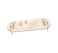 Toyvian 1 Juego Guzheng casero para Manualidades infantiles Instrumento chino para juguete educativo artesanía de instrumentos de madera kit de instrumentos de bricolaje Beige