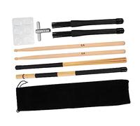 Toyvian 1 Juego Instrumentos de percusión bolsa de baquetas instrumento de percusión accesorios de tambor herramienta de tambor de percusión de múltiples fines suite tambor de jazz franela