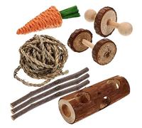Toyvian 1 Juego Juguetes de Rama de Manzana Juguetes para morder orales conejitos masticando Juguetes Juguete de Actividad de Animales pequeños Juguete para hámster Juguete de hámster