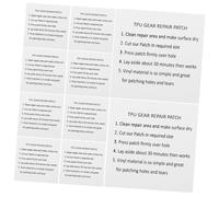 Toyvian 1 Juego Parches De Reparación Autoadhesivos TPU Impermeables para Inflables De Unidades para Piscinas Colchones De Aire Y Juguetes Inflables 10 Piezas