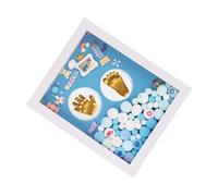 Toyvian 1 Juego Recuerdo De Bebe Regalo De Baby Shower Juguete Recién Nacido Juguetes Para Huella De Bebe Regalos De Bebe Picture Frames Espuma P.d. Almohadilla De Tinta Lanugo Bebé