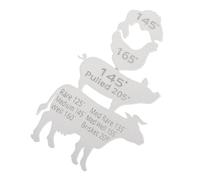 Toyvian 1 Juego Termómetro Magnético de Carne para Barbacoa y Refrigerador Guía de Temperatura de Cocción Accesorio Práctico y Ligero para Asados y Ahumados