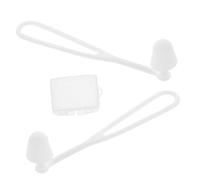 Toyvian 1 par Tapones de Oído para Natación de Reutilizables Protección para Adultos y Diseño Ergonómico y Portátil para Piscina Surf y Baño Color Blanco con Estuche de Almacenamiento