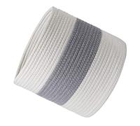 Toyvian 1 Pc Cesta De La Planta De Cuerda De Algodón Contenedores De Almacenamiento Plegables Macetas De Interior Cesto De Ropa Plegable Mimbre Cesta De Bebe Se Puede Acomodar Cesta Tejida