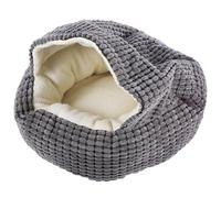 Toyvian 1 Pieza Fluffy y Perros Nido de Refugio Semi de Mascotas Pequeñas y Medianas Color Oscuro