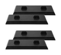 Toyvian 10 Base Rectangular de Plástico 4 Piezas Mini Expositor para Bicicletas Coleccionables Estante Organizador para Hobby y Exhibición en Escritorio